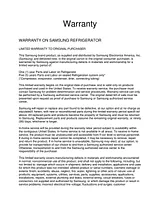 Samsung RS25H5000BC Warranty Information