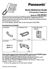 Panasonic KXNT321 Manual Do Utilizador