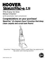 Hoover SteamVac LS Справочник Пользователя