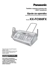Panasonic KXFC966FX Operating Guide