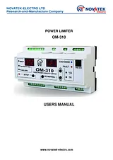 Novatek THREE-PHASE POWER LIMITER OM-310 OM-310 데이터 시트