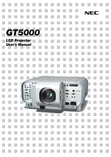 NEC GT5000 Manuel D’Utilisation