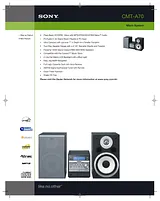 Sony CMT-A70 Guide De Spécification