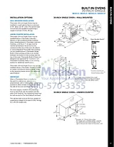 Thermador ME301JS Installation Instruction