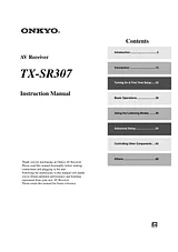 ONKYO TX-SR307 User Manual