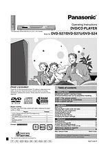 Panasonic DVD-S24 사용자 설명서