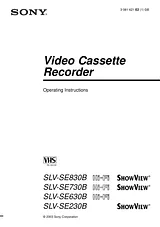 Sony SLV-SE730B Справочник Пользователя