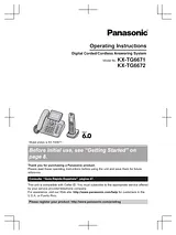 Panasonic KX-TG6672 Справочник Пользователя