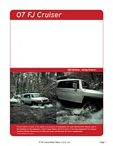 Toyota cruiser 07 fj Manual De Usuario