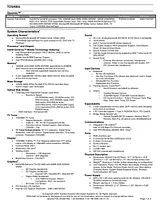 Toshiba f25-av205 Specification Guide