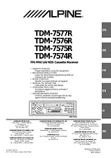 Alpine tdm-7576r Manual Do Utilizador