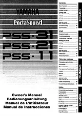 Yamaha PSS-11 Manual Do Utilizador