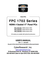 CyberResearch FPC 1702-P30 사용자 설명서