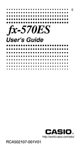 Casio FX-570ES User Manual
