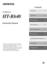 ONKYO HT-R640 Manuale Istruttivo