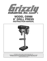 Grizzly G9986 User Manual