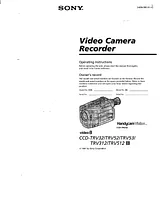 Sony CCD-TRV512 User Guide