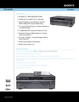 Sony STR-DE698 Guide De Spécification