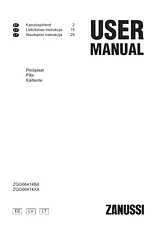 Zanussi ZGG66414XA Manuel D’Utilisation