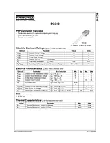 Fairchild Semiconductor N/A BC516_D27Z Техническая Спецификация