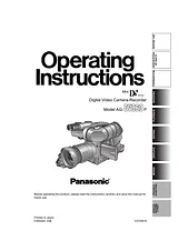 Panasonic AG-DVC60 Справочник Пользователя