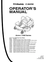 Snapper 150Z Series Benutzerhandbuch