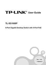 TP-LINK TL-SG1008P Справочник Пользователя