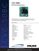 Speco cvc-50bc Guide De Spécification