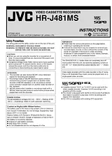 JVC HR-J481MS User Manual