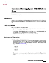Cisco Cisco Virtual Topology System 2.2 Примечания к выпуску