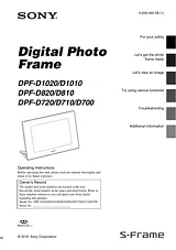 Sony DPFD720 Справочник Пользователя