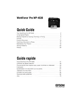 Epson WP-4530 Quick Reference Card