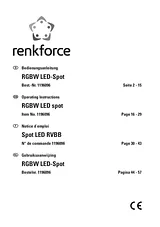 Renkforce LED PAR stage spotlight No. of LEDs: 60 FUCO-60 FUCO-60 Manual Do Utilizador