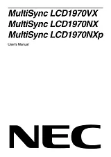 NEC LCD1970NX Manuel D’Utilisation