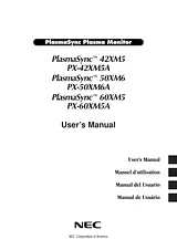 NEC PX-42XM5A Manual Do Utilizador