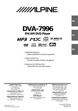 Alpine DVA-7996 Справочник Пользователя