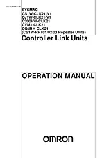 Omron CVM1-CLK21 Manual Do Utilizador