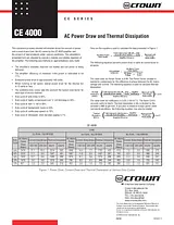 Crown ce-4000 Reference Guide