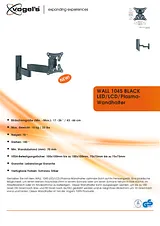 Vogel's Vogel´s WALL 1045 zwart Wall bracket for LCD, LED and Plasma TVs WALL 1045 zwart Hoja De Datos