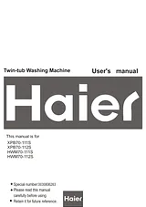 Haier hwm70-111s Manual De Usuario