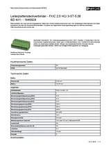 Phoenix Contact Printed-circuit board connector FKIC 2,5 HC/ 3-ST-5,08 BD:4X1- 1945928 1945928 Datenbogen