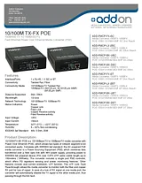 Add-On Computer Peripherals (ACP) 100BTX-100BFX ADD-FMCP-FX-SC Prospecto