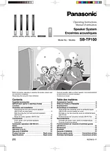 Panasonic SB-TP100 Справочник Пользователя