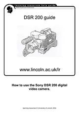 Sony DSR-200 User Manual