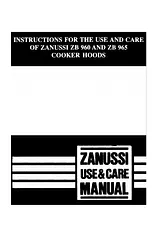 Zanussi ZBW965 Manual Do Utilizador