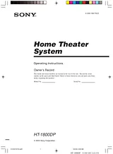 Sony HT-1800DP Manuale