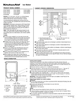 KitchenAid 15'' Automatic Ice Maker, Architect® Series II Инструкции С Размерами