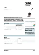 Phoenix Contact Surge protection device C-UB/E 2763701 2763701 Data Sheet
