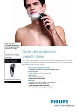 Philips wet and dry electric shaver AT891 AT891/16 사용자 설명서