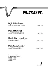 Voltcraft VC850 (K) Digital Multimeter with Software included 6000 counts CAT IV 600V, CAT III 1000V VC850 (ISO) Manual Do Utilizador